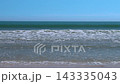 Beautiful blue sky and crashing waves at Nobiru Beach in Higashimatsushima City, Miyagi Prefecture (4K) 143335043