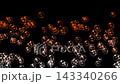 Colorful Bubbles Floating Up on Dark Background 143340266