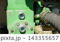 Fuel pump of a tanker truck refuels an airplane before flight kerosene 143355657