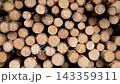 Stacked logs 4k background and texture 143359311
