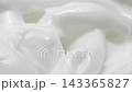 Macro white smooth eye, skin cream texture, closeup beauty facial cosmetics mask 143365827