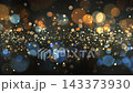 オレンジと青のゴージャスなキラキラ 143373930