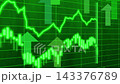 Green stock market financial chart growth graph screen animation concept Green stock market financial chart growth graph screen animation concept 143376789