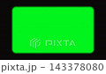 Vintage photographic film frame border with green screen chroma key 143378080