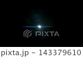 Real Shooted Anamorphic Lens Flare on Black Background in Super Slow Motion. 143379610