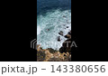 Title: High-angle view of the waves and coastline 143380656