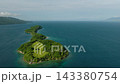 Beautiful nature in tropical island surrounded by blue ocean. Samal Island. Davao, Philippines. Seascape. 143380754