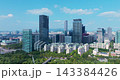 Aerial View of Yeouido Financial Skyline, National Assembly and Hangang River in Seoul 143384426