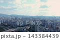 Aerial View of Yeouido Financial Skyline, National Assembly and Hangang River in Seoul 143384439