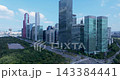 Aerial View of Yeouido Financial Skyline, National Assembly and Hangang River in Seoul 143384441