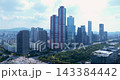 Aerial View of Yeouido Financial Skyline, National Assembly and Hangang River in Seoul 143384442
