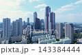 Aerial View of Yeouido Financial Skyline, National Assembly and Hangang River in Seoul 143384444