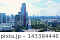 Aerial View of Yeouido Financial Skyline, National Assembly and Hangang River in Seoul 143384446