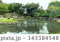 從茶室這邊可以看到原島津家族玉鄉宅邸的池塘花園。 143384548