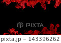 3D render. Red smoke swirls against a black background. 143396262