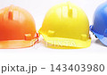 Four construction Hard Hats white On White Background 143403980