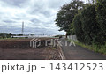 A landscape of fields and roads near Kohoku New Town - Yokohama City, Kanagawa Prefecture, Japan 143412523