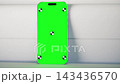 Modern Smartphone Mockup With Green Screen and Tracking Markers 143436570