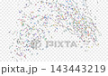 爆竹從左下角和右下角（透明）發射四次粉彩色紙屑（4K）。 143443219