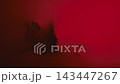 zombie face behind the red fabric 143447267