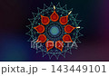 Animation of Happy Diwali, Festival of Lights India Celebration colorful background. Mandala design of burning Indian Diya Oil Lamps in rotation, video looping luxury design. 143449101