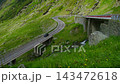 Vivid Transfagarasan Curves Across Balea Valley Vivid Transfagarasan Curves Across Balea Valley 143472618