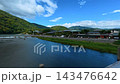陽光明媚的夏日，京都嵐山脈和桂川兩岸的景色盡收眼底。 143476642