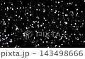 Countless tiny white squares scatter from the grid and return to their original positions. Wide field of view. Looping video. 143498666