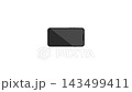 Black smartphone rotating in mid air isolated on white background 143499411