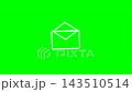 Animated Envelope Icon Opening With Sparkles Green Screen Background 143510514