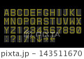 Digital lettering, electronic display board, A to Z 143511670