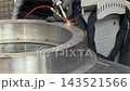metal welding production process, close-up view of the work 143521566
