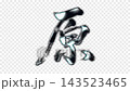 字符「原」的銀色金屬筆觸，Alpha通道，循環 143523465