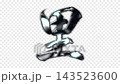 字符“裡”的銀色金屬筆觸，Alpha通道，循環 143523600