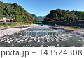 秋の空と黒部川扇状地のランドマークとして知られる愛本橋 143524308