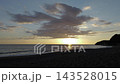 和歌山縣美奈邊町的海景和日落 143528015
