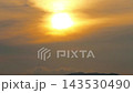 [Japanese Sunset] A cinematic sunset on a hazy day, resembling a parhelion. 143530490