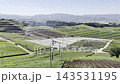 【福岡県八女市】八女中央大茶園に広がる緑豊かな茶畑と雄大な田園風景 143531195