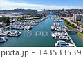 Aerial Marina Downtown Tacoma Washington Waterfront Bridge Fly Through 143533539