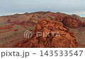 Aerial Red Sandstone Formations Little Finland Gold Butte Nevada Fly Through 143533547