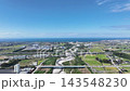 富山県の早月川と富山湾越しに見える能登半島 143548230