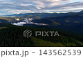 Explore the beauty of Carpathians in Ukraine with stunning mountain views and green forests 143562539