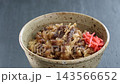 Beef bowl - A popular Japanese rice bowl dish - Hot beef bowl 143566652