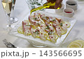 Homemade sea bream carpaccio 143566695