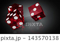Three Red Casino Dice Falling from Above Three Red Casino Dice Falling from Above 143570138