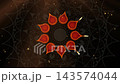 Animation of Happy Diwali, Festival of Lights India Celebration black background. Mandala design of burning Indian Diya Oil Lamps in rotation, video looping luxury design 143574044
