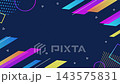 Colorful geometric, stylish, and pop business frame background 143575831
