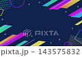 Colorful geometric, stylish, and pop business frame background 143575832