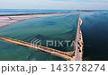 Aerial View Of Lagoon Coast In Murcia Spain Video 143578274