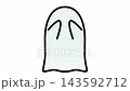 ゴースト(幽霊)が揺れて驚かすループアニメーション 143592712